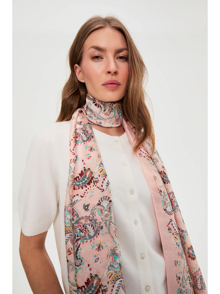 Moodo Šal z vzorcem rožnat Moodo
