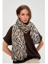 Moodo Šal z živalskim vzorcem bež Moodo