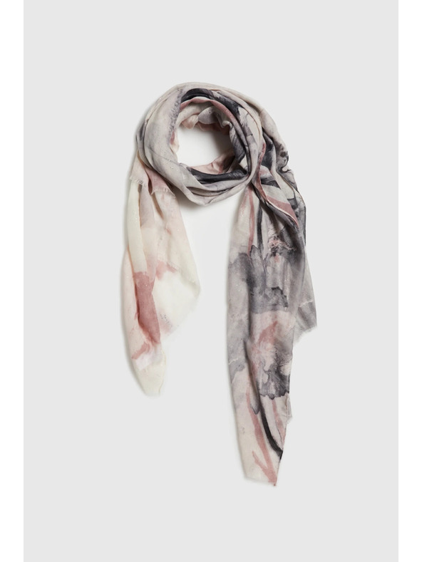 Moodo Vzorčast šal rožnat Moodo