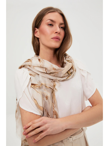 Moodo Šal v marmornem vzorcu bež Moodo