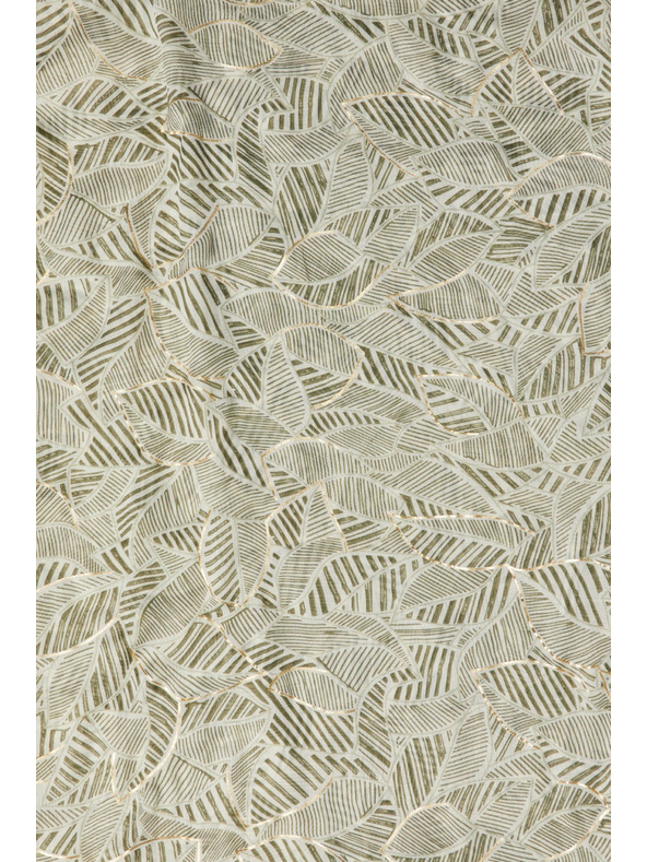 Moodo Vzorčast šal olivno zelen Moodo