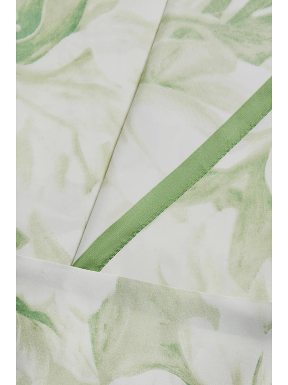 Moodo Vzorčast šal zelene barve Moodo