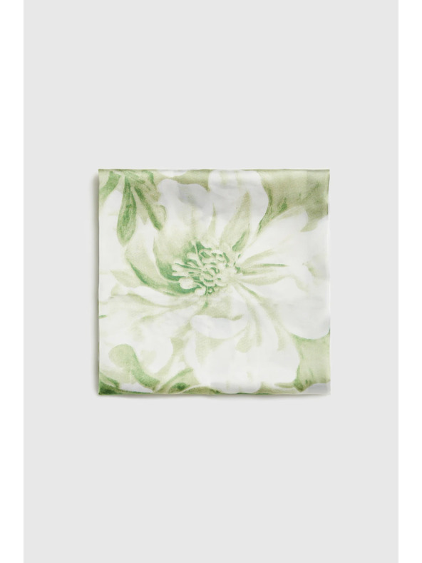 Moodo Vzorčast šal zelene barve Moodo