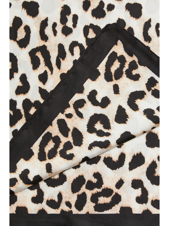 Moodo Šal z leoparjim vzorcem rjave barve Moodo