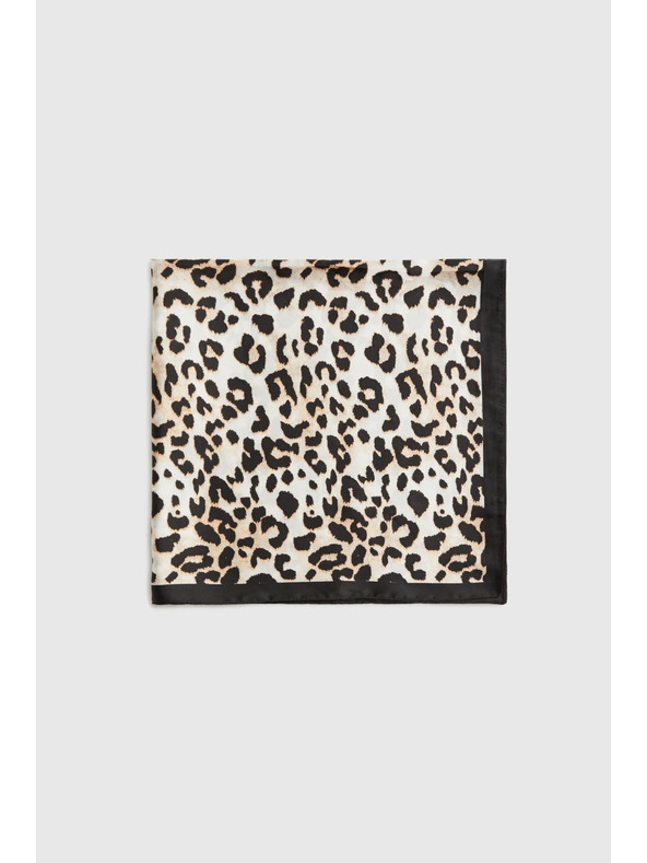 Moodo Šal z leoparjim vzorcem rjave barve Moodo