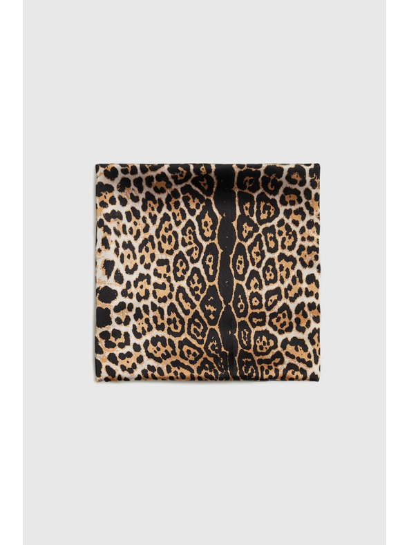 Moodo Šal z leoparjim vzorcem rjave barve Moodo
