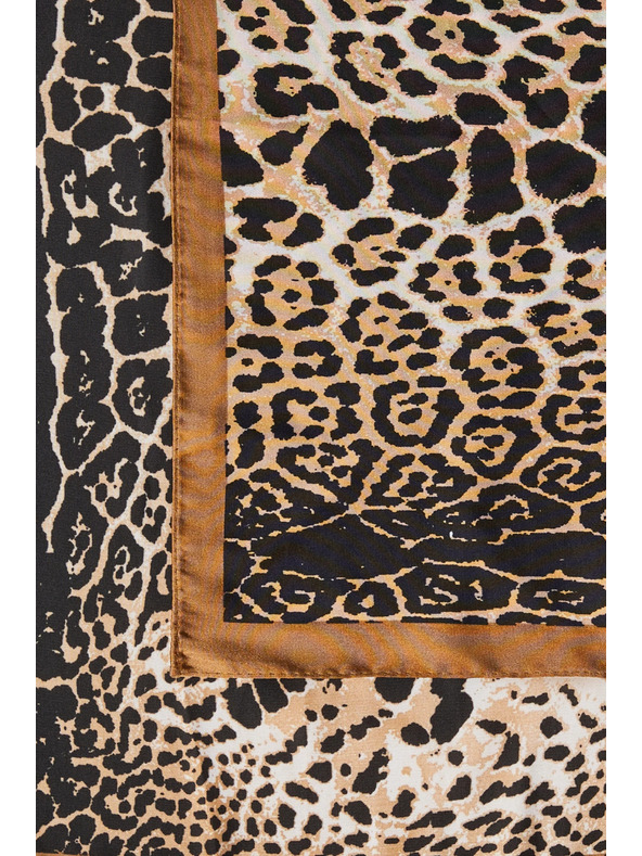 Moodo Šal z leoparjim vzorcem rjave barve Moodo