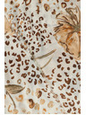 Moodo Vzorčast šal bež barve Moodo