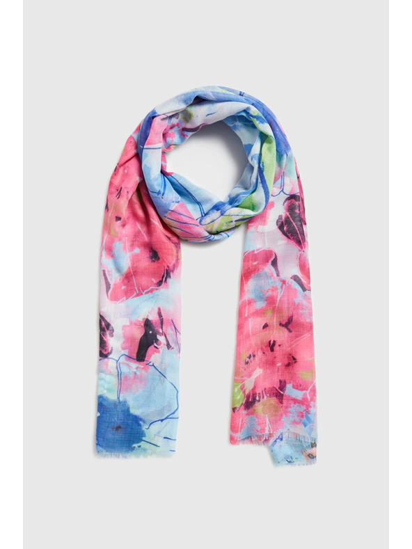 Moodo Vzorčast šal moder Moodo