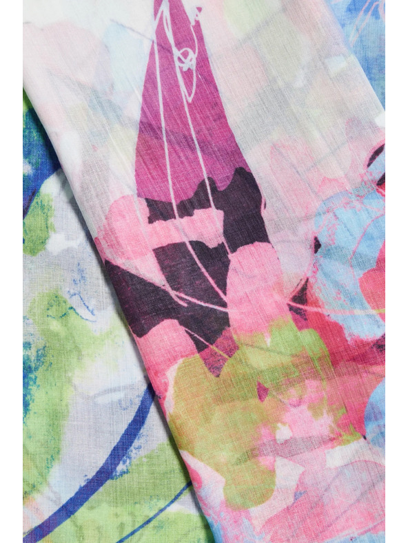 Moodo Vzorčast šal moder Moodo