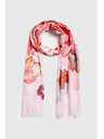 Moodo Šal s cvetlicami rožnata Moodo