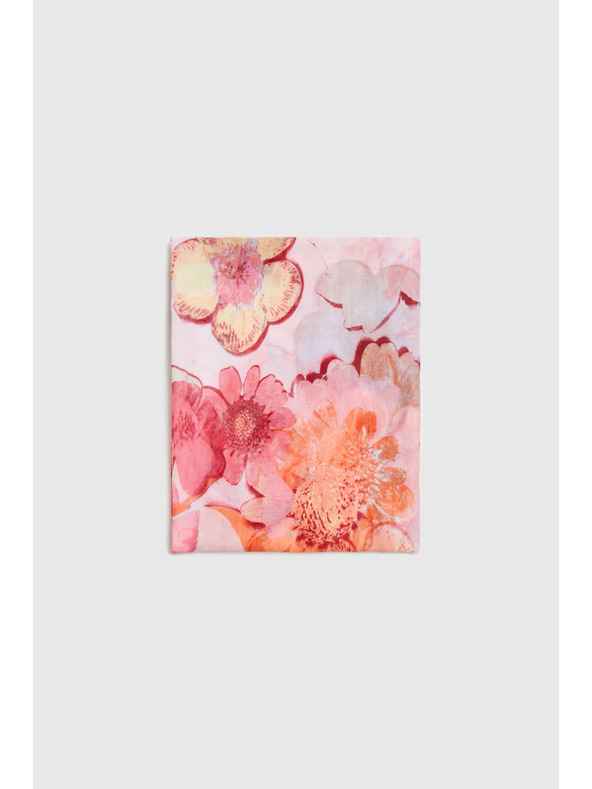 Moodo Šal s cvetlicami rožnata Moodo