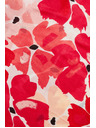 Moodo Rdeča šal s cvetličnim vzorcem Moodo