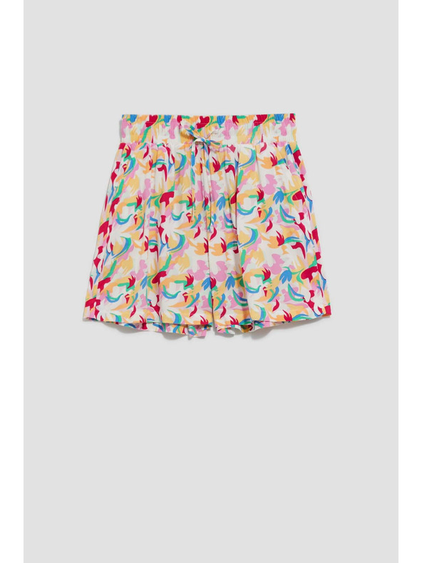 Moodo Vijolične kratke hlače s potiskom Moodo