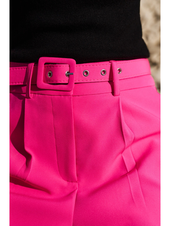 Moodo Fuksijaste kratke hlače z pasom Moodo