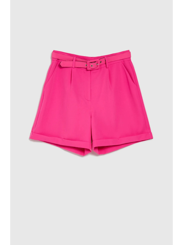Moodo Fuksijaste kratke hlače z pasom Moodo