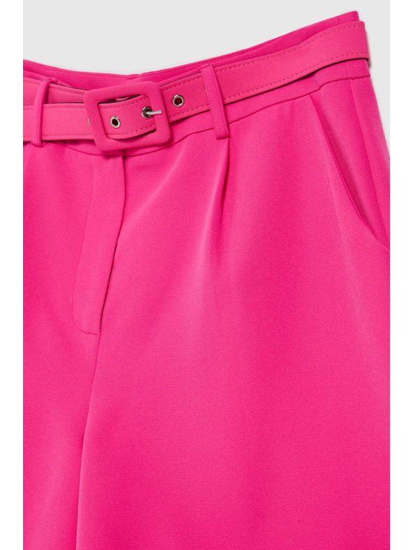 Moodo Fuksijaste kratke hlače z pasom Moodo