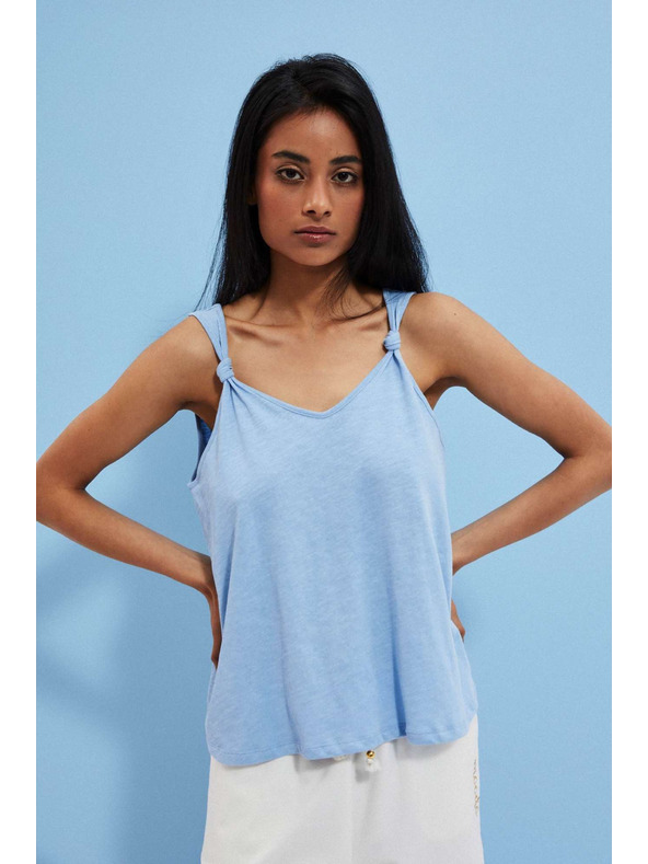 Moodo Gladek moder top Moodo