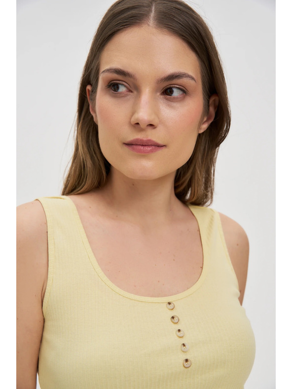 Moodo Rumen rebrast top z gumbi Moodo