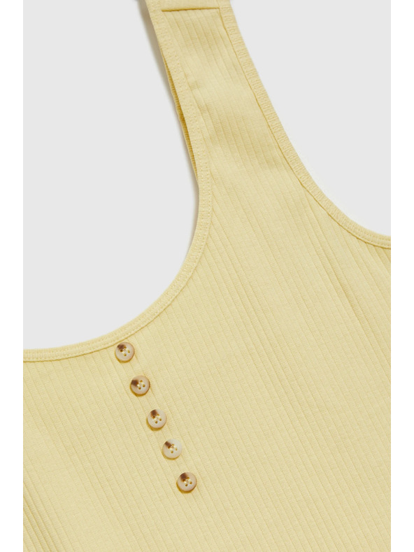 Moodo Rumen rebrast top z gumbi Moodo