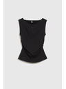 Moodo Gladek črn top Moodo