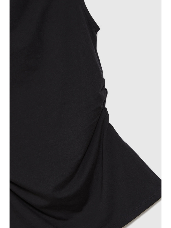 Moodo Gladek črn top Moodo