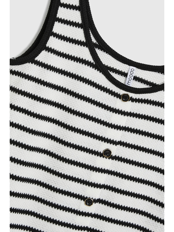 Moodo Top v črtah belo-črn Moodo