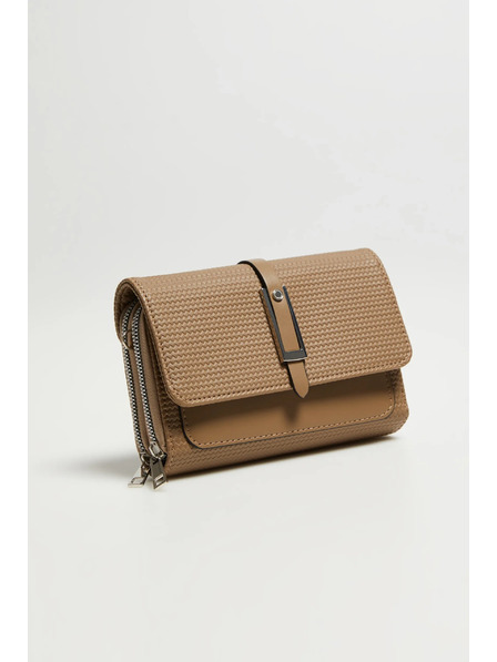 Moodo Bež torba z zadrgo Moodo