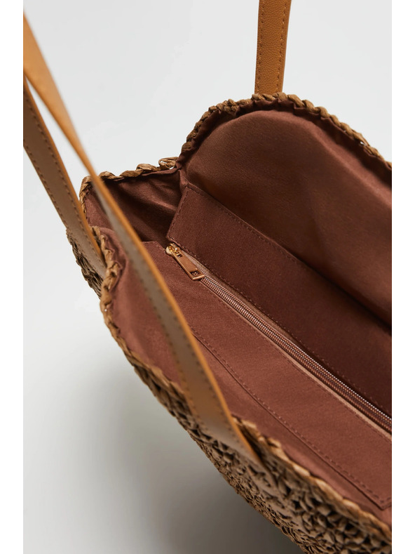 Moodo Okrogla rjava torba Moodo