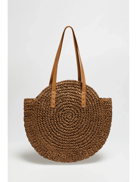 Moodo Okrogla rjava torba Moodo