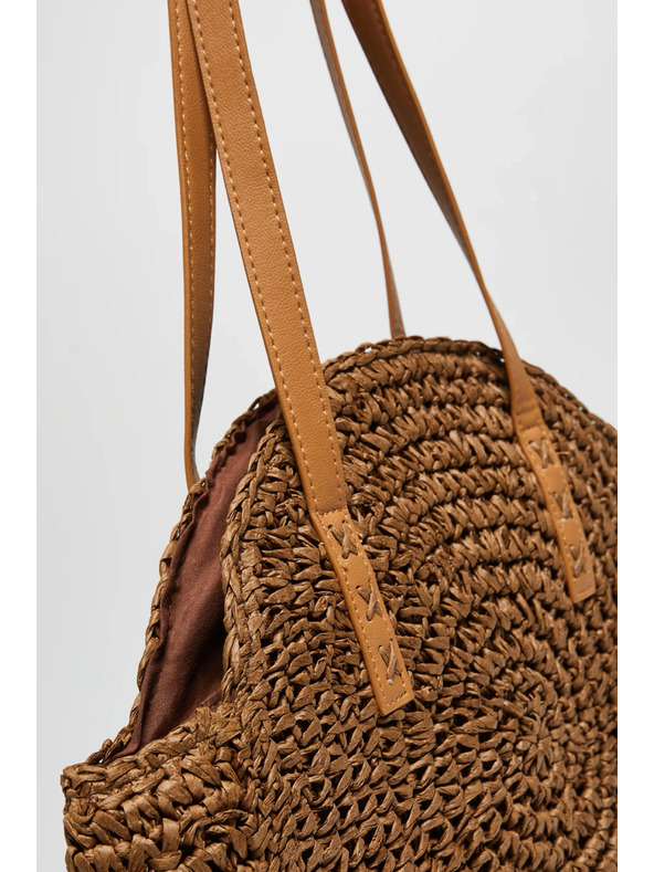 Moodo Okrogla rjava torba Moodo