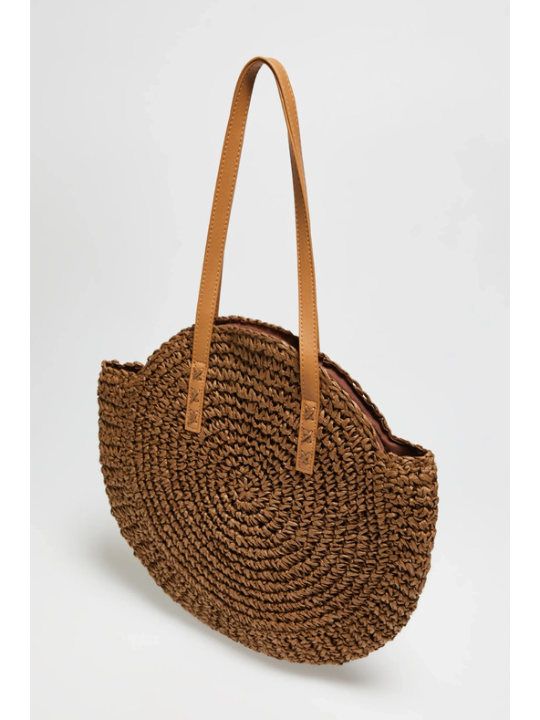 Moodo Okrogla rjava torba Moodo