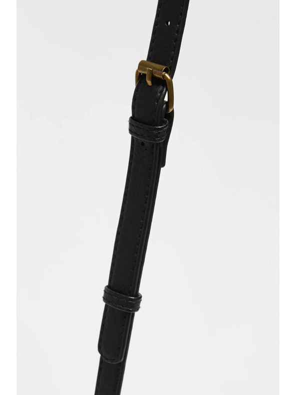 Moodo Črna slamnata torba Moodo