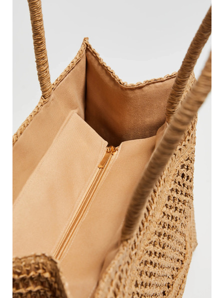 Moodo Bež plažna torba Moodo