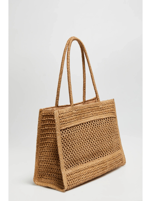 Moodo Bež plažna torba Moodo