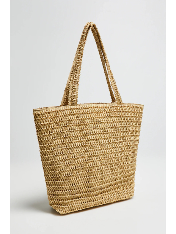 Moodo Pletena torba bež Moodo