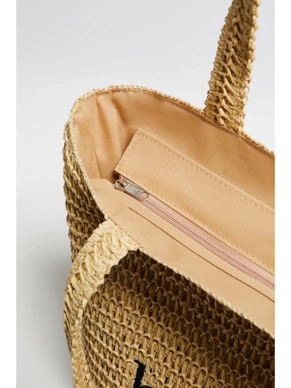 Moodo Pletena torba bež Moodo