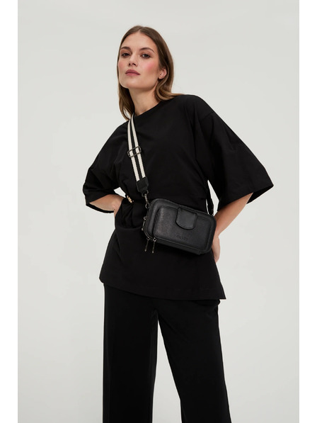 Moodo Črna torba na široki trak Moodo