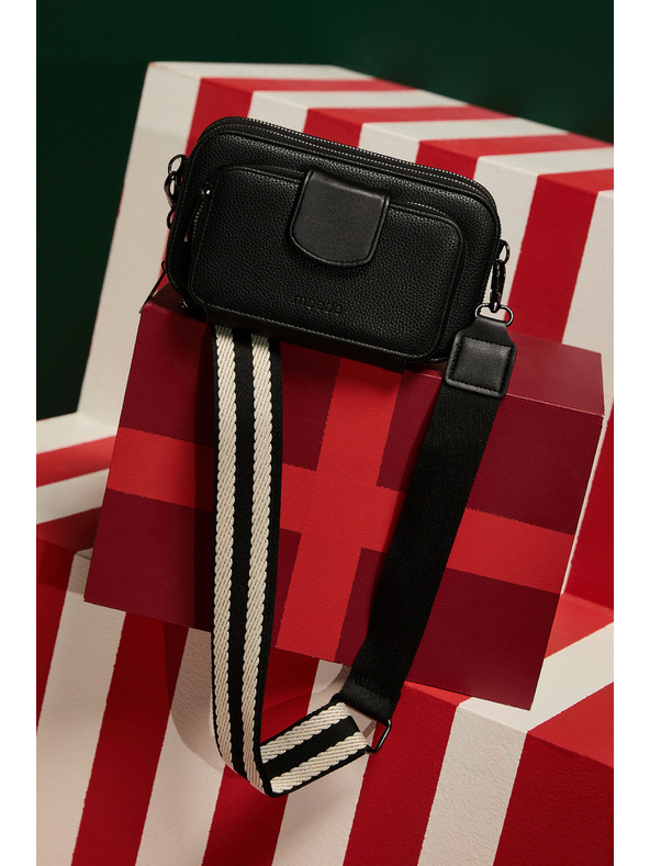 Moodo Črna torba na široki trak Moodo