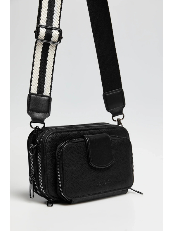 Moodo Črna torba na široki trak Moodo