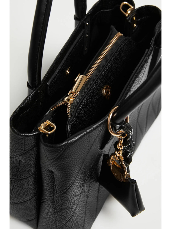 Moodo Črna torba z obeskom Moodo