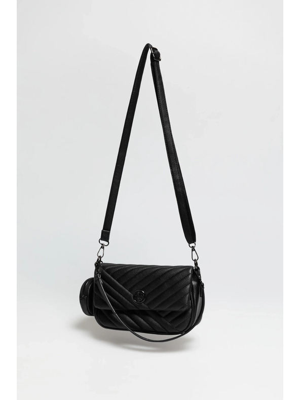 Moodo Črna torba z dvojnim ročajem Moodo