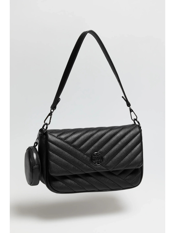 Moodo Črna torba z dvojnim ročajem Moodo