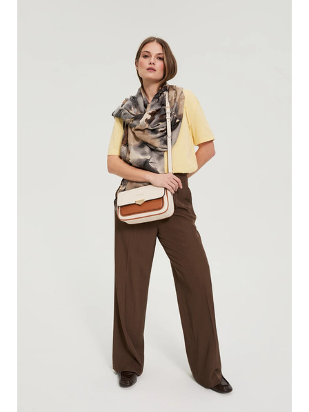 Moodo Bež torba z dolgim pasom Moodo