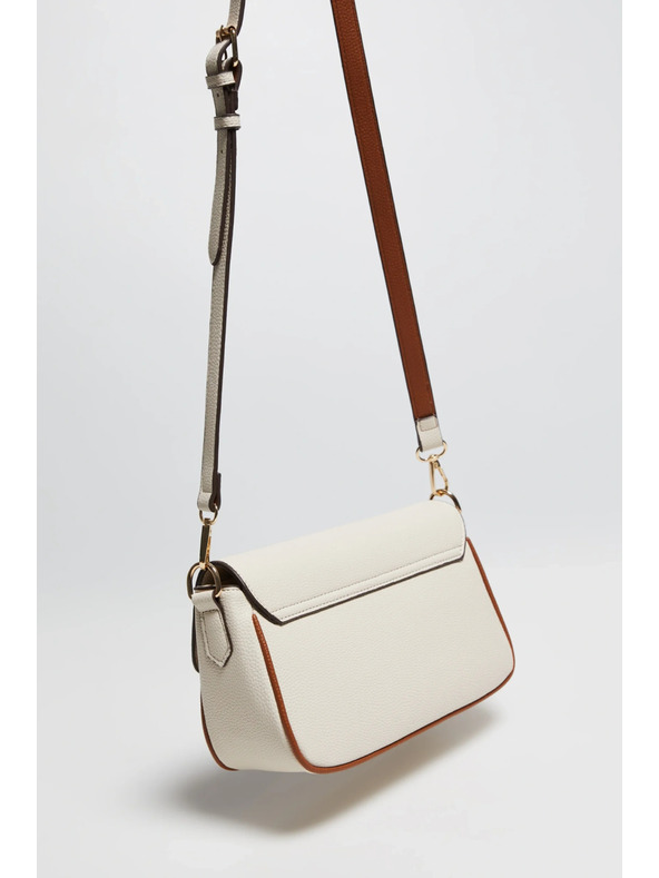 Moodo Bež torba z dolgim pasom Moodo