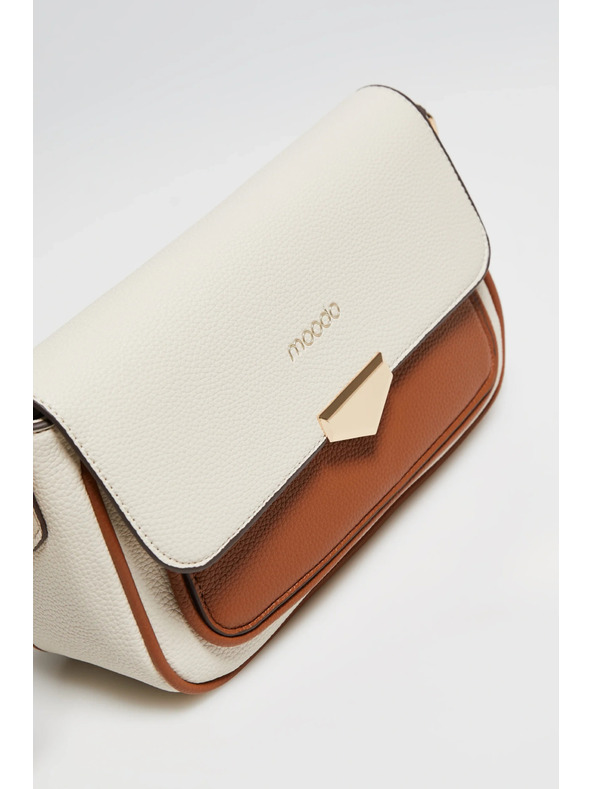 Moodo Bež torba z dolgim pasom Moodo