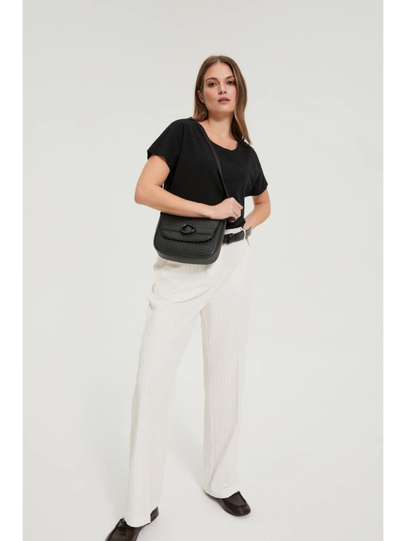 Moodo Majhna črna torbica čez ramo Moodo