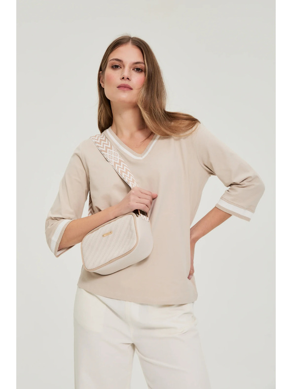 Moodo Bež crossbody torbica Moodo