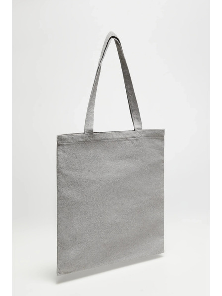 Moodo Siva nakupovalna torba s potiskom Moodo