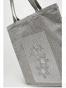 Moodo Siva nakupovalna torba s potiskom Moodo